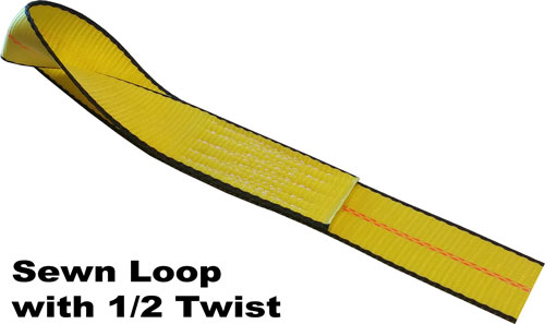 Sewn Loop with half twist