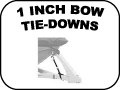 BOW TIE DOWNS - 1 INCH